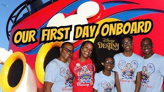 Our First Day on Disney Destiny | Birthday Cruise, Heroes & Villains, and Cruise Tips!