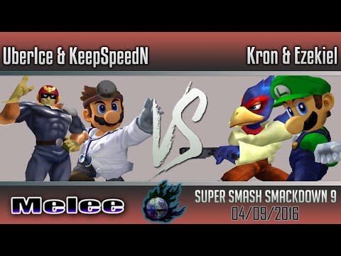 Super Smash Smackdown 9 - SmashMac & Pr0jecT vs. Kayko & RockCrock - Melee Doubles Losers Semis