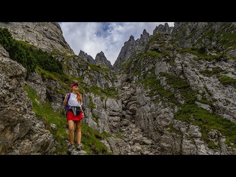 Alone on the most spectacular route in Bucegi | Brana Caprelor