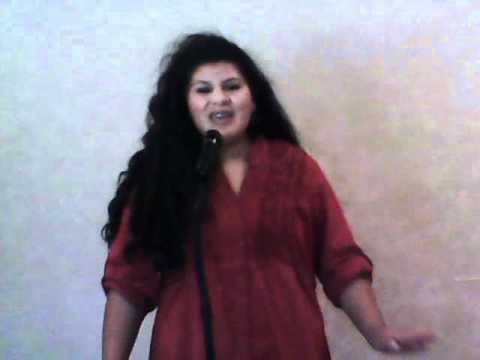 Stephanie Ortiz singing Who Says by Selena Gomez.AVI