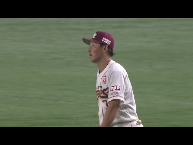 【5회 뒤】유석의 수비!! 이글스·오후카다 다이쇼 12루간에의 타구에 따라 화려하게 다루다!! 2025년 8월 3일 후쿠오카 소프트뱅크 호크스 대 도호쿠 라쿠텐 골든 이글스