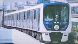 東京ビッグサイト駅でゆりかもめ７５００系開業３０周年記念マーク付の撮影成功しました❗