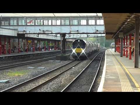 68027/68001 with 88006/88008 dit 6k73 Sellafield - Crewe flasks, 21st May 2018