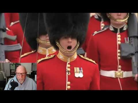 Mark from the States and Trooping the Colour Escort to the Colour
