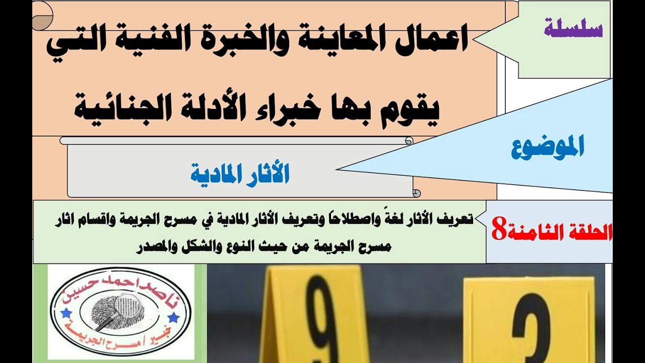 الحلقة 8 الأثار المادية