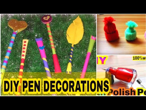 8 DIY cute pen decoration ideas | how to make homemade cute pen how to make to pen decoration| diy