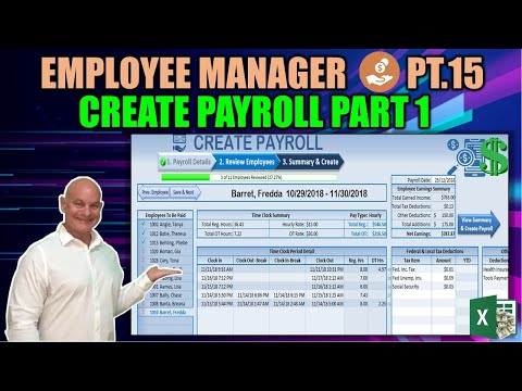 How To Create A Full Payroll in Excel Pt.1 [Employee Manager Part 15]