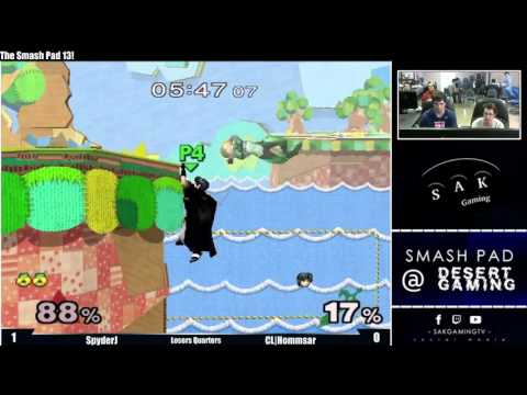 SP13 Losers Quarters - SpyderJ (Sheik) vs CL|Hommsar (Marth)