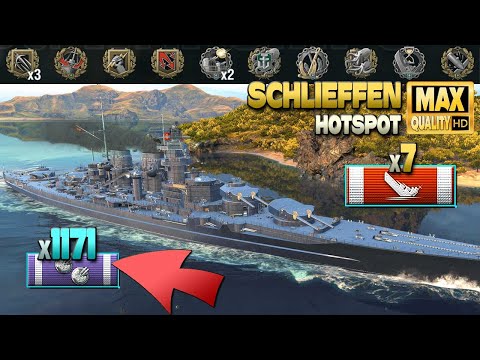 Schlachtschiff Schlieffen: 1171 sekundärer Wahnsinn - World of Warships