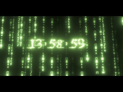 Digital Matrix Clock Video