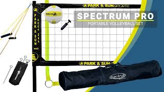 Park & Sun Sports Spectrum PRO: Portable Professional Outdoor Volleyball Net Sys