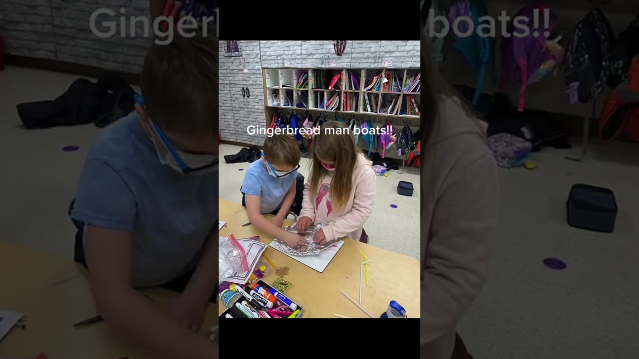 Gingerbread Man Boat STEM Project #stem
