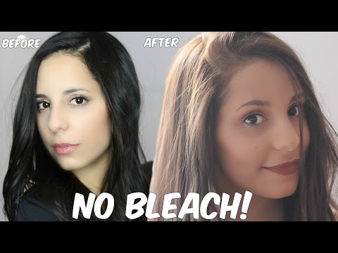 DIY Lighten DARK Hair in 1 STEP at Home!!! - YouTube