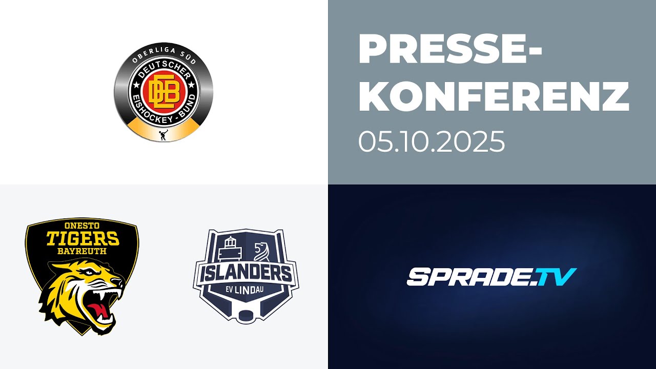 05.10.2025 - Pressekonferenz - onesto Tigers Bayreuth vs. EV Lindau Islanders