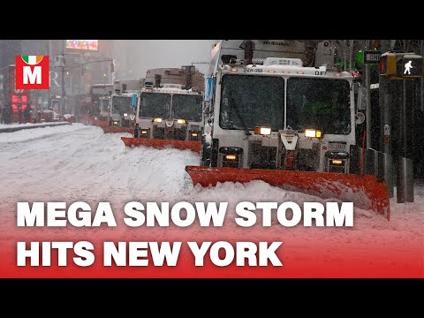 CHAOS as major snow storm grips New York