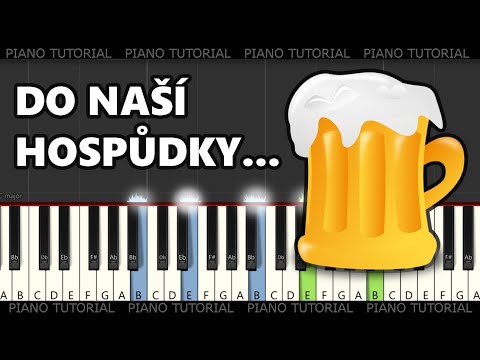 Jaroslav Uhlíř - Do naší hospody (piano tutorial / jak hrát)