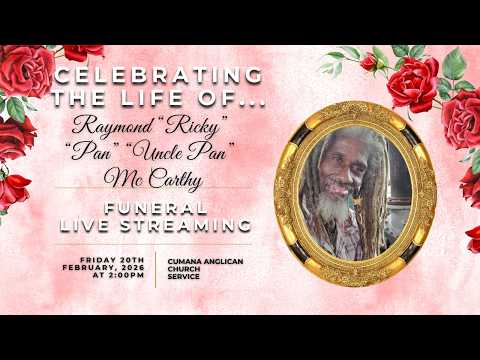 Celebrating the life of Raymond “Ricky” “Pan” “Uncle Pan” Mc Carthy.