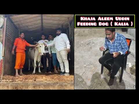 Khaja Aleem Uddin || Kalia  dog  🐕 with Kalu sing viral video 😱 😳