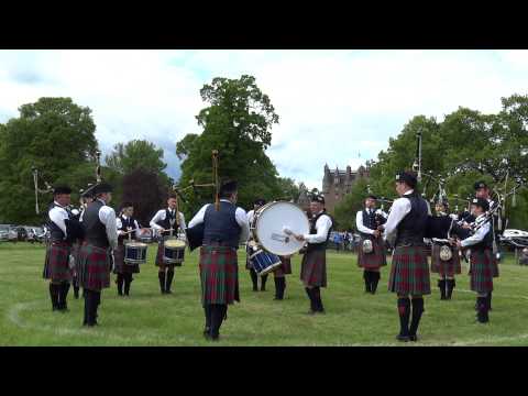 Arbroath Royal British Legion Pipe Band Strathmore Highland Games Glamis Castle Angus Scotland