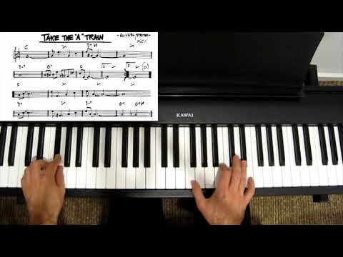 How to Play Take the A Train (Jazz Piano) - with Sheet Music