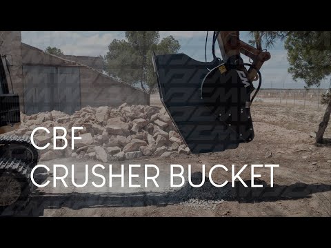 Godet concasseur mâchoires pour pelles de 4 à 50 tonnes pour inertes gravier pierres naturelles_6