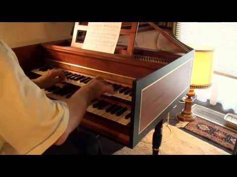 J.-P. RAMEAU (1683-1764): Menuet (Ier Livre de Clavecin, 1706). Clavecin, piano (C.A. Schleppy)