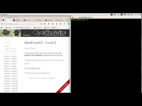 Overthewire.org [SPOILER] wargame BANDIT LEVEL 2-3