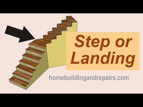 Is This A Small Angled Stair Landing or Step? - Building Codes And Architectural Design Tips