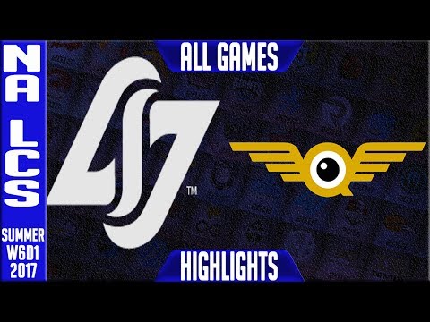 CLG vs FLY Highlights ALL GAMES - NA LCS Week 6 Summer 2017 - CLG vs FlyQuest