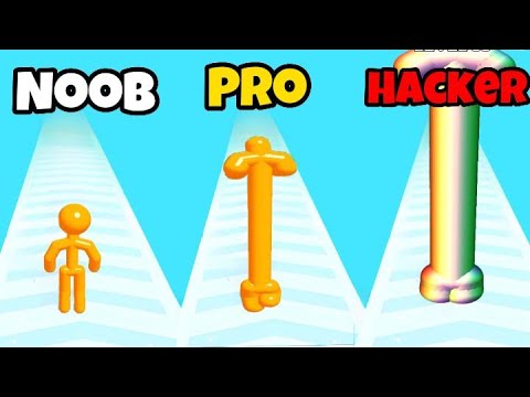 NOOB vs PRO vs HACKER in TALL MAN RUN