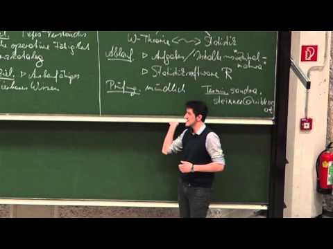 VO01 Stochastik für Lehramtsstudierende SoSe 2016 LFU Innsbruck Tobias Hell