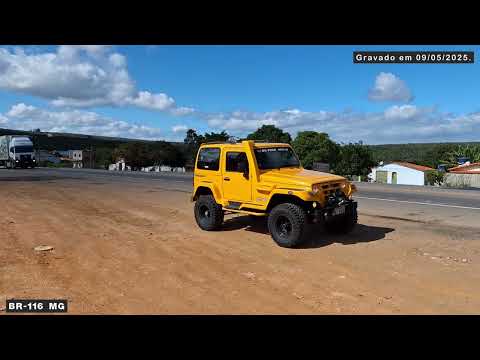 Águas Vermelhas-MG e Cachoeira do Pajeú_BR-116. Gravado em 09/05/2025.