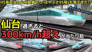 【時速300キロ超は当たり前･･･】仙台以北の新幹線本気高速通過　仙台始発下りレア列車も収録　（一部速度付き）  #shinkansen　#furukawa