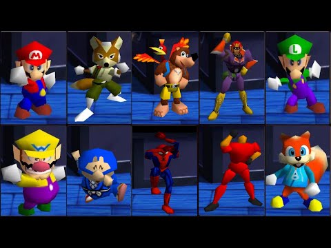 Smash Remix 1.5 - All characters Continue Screen (Classic Mode)