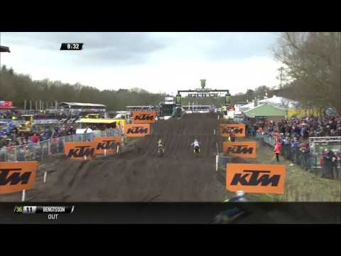 Max Nagl overtakes Romain Febvre MXGP of Europe MXGP 2016 Race 1 - motocross