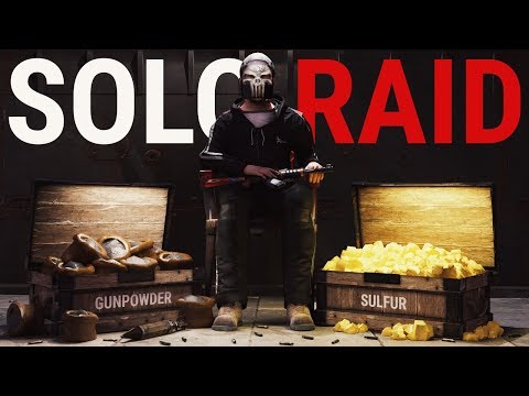 Rust -  SOLO ONLINE RAIDING a CLAN BASE (Rust Solo Survival)