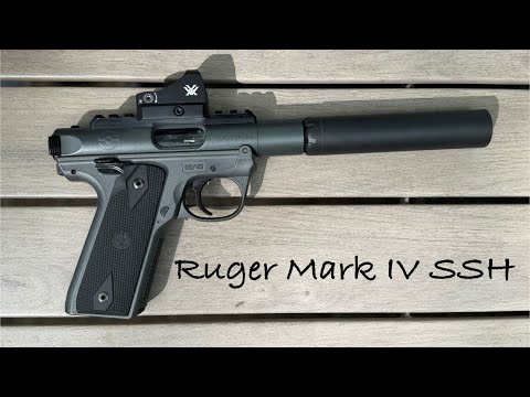 Ruger Mark IV SSH with SilencerCo Sparrow 22