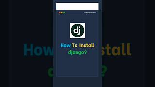how to install django #HowToInstallDjango #DjangoInstallation #PythonDjango #LearnDjango #Django