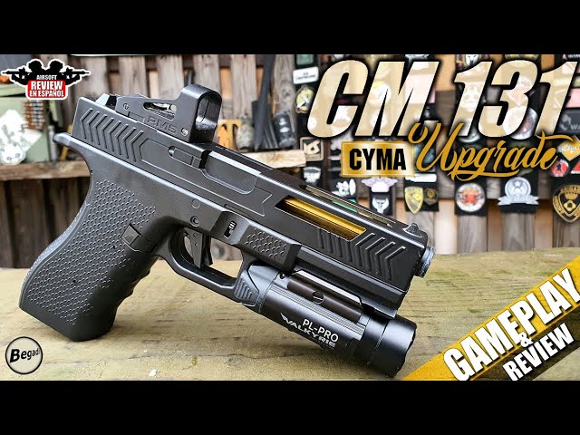 Vídeo relacionado con Cyma Pistola Eléctrica G18 para Airsoft,/Automático, Cm030 (0,5 Julios), Culata de Metal, Color Negro