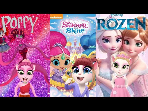 Who will prevail Shimmer: vs Anna Vs Mommy long legs? My talking angela2 🤯❤️❤️🥶❄️🥶