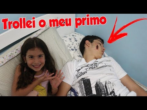 TROLLEI O MEU PRIMO COM UMA BARATA FALSA