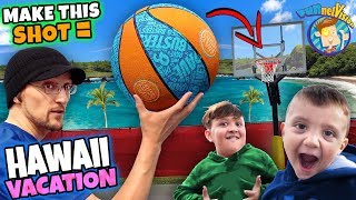BASKETBALL SHOT = HAWAII VACATION 😱 OMG! (FV Family Challenge)