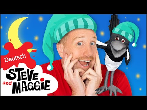 Steve and Maggie Deutsch Schlafenszeit Routine lustige Geschichte für Kinder