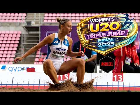 Women's European U20 Triple Jump Final 2025 #athletics #womenstriplejump #femaleathletes