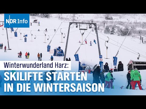 40 Zentimeter Neuschnee im Harz: Schneefall lockt Hunderte in die Skigebiete | NDR Info
