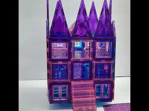 (Video: S. 3 Ep. 36) Frozen Princess Castle Magnetic Building Blocks - 3D Diamond. High End Luxury.