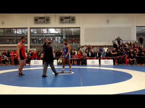 2015 Senior National Championships: 97 kg Jeremy Latour vs. Manjot Sandhu