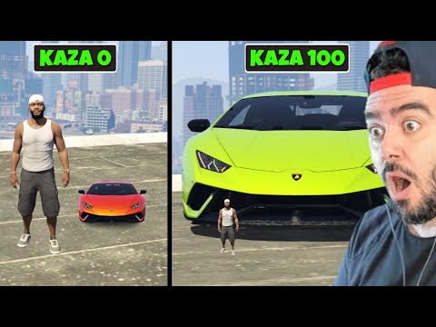 HER KAZA YAPTIĞIMDA LAMBORGHINI ARABAM DAHA DA BÜYÜYOR - GTA 5 MODS