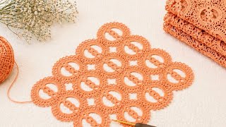 Incredible🧡Different Crochet Pattern🧡How to Make a Unique Design for Blouses, Shawls, and Runners