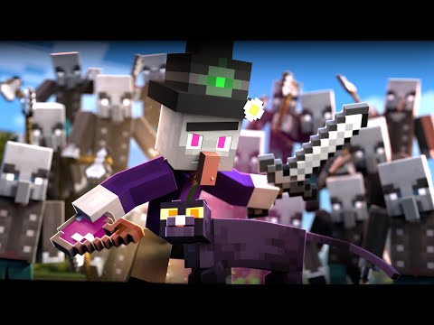 Vindicator Army Attacks The Witch's Base - Part 1 ( Minecraft Animation )
